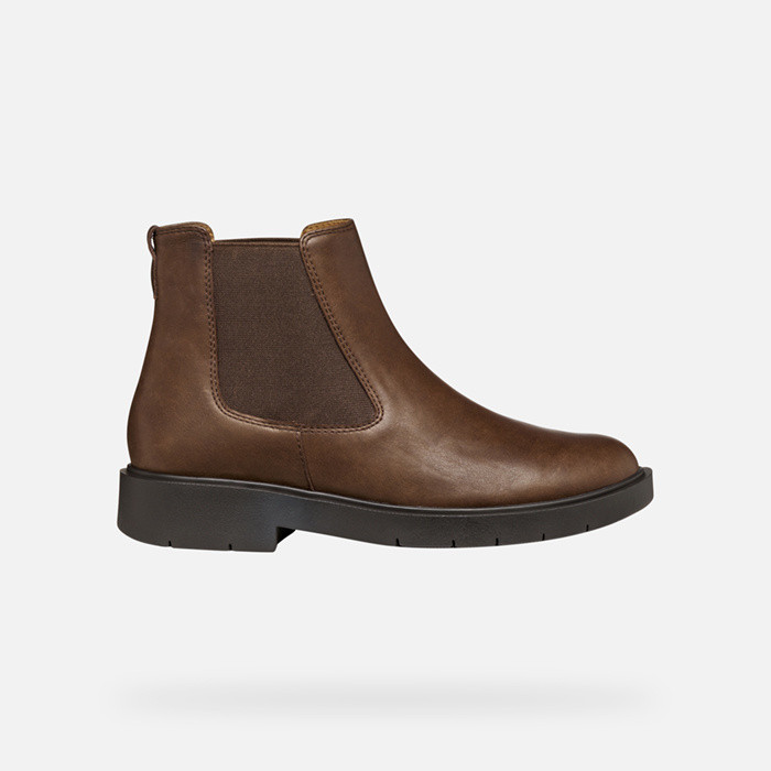 Chelsea boots SPHERICA EC1 WOMAN Dark Brown | GEOX
