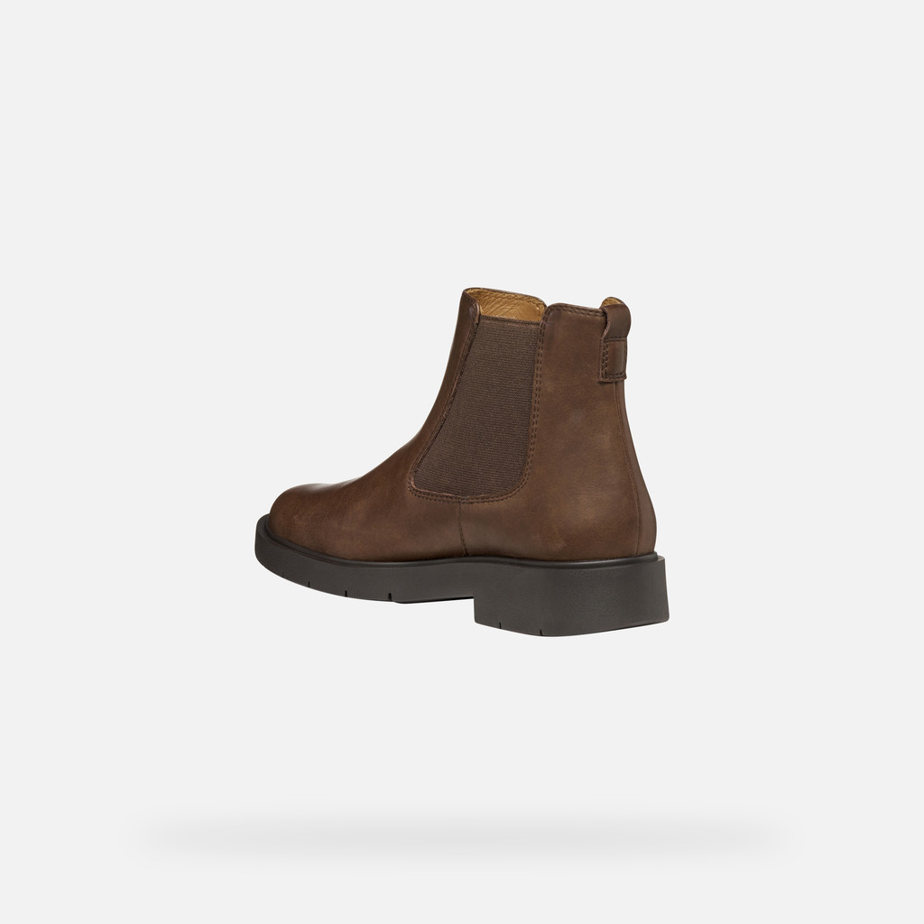 Chelsea boots SPHERICA EC1 WOMAN Dark Brown - image number 3 | GEOX