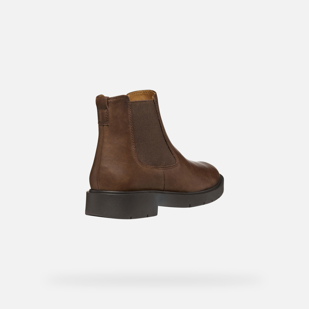 Chelsea boots SPHERICA EC1 WOMAN Dark Brown - image number 4 | GEOX