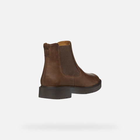 Chelsea boots SPHERICA EC1 WOMAN Dark Brown - image number 4 | GEOX