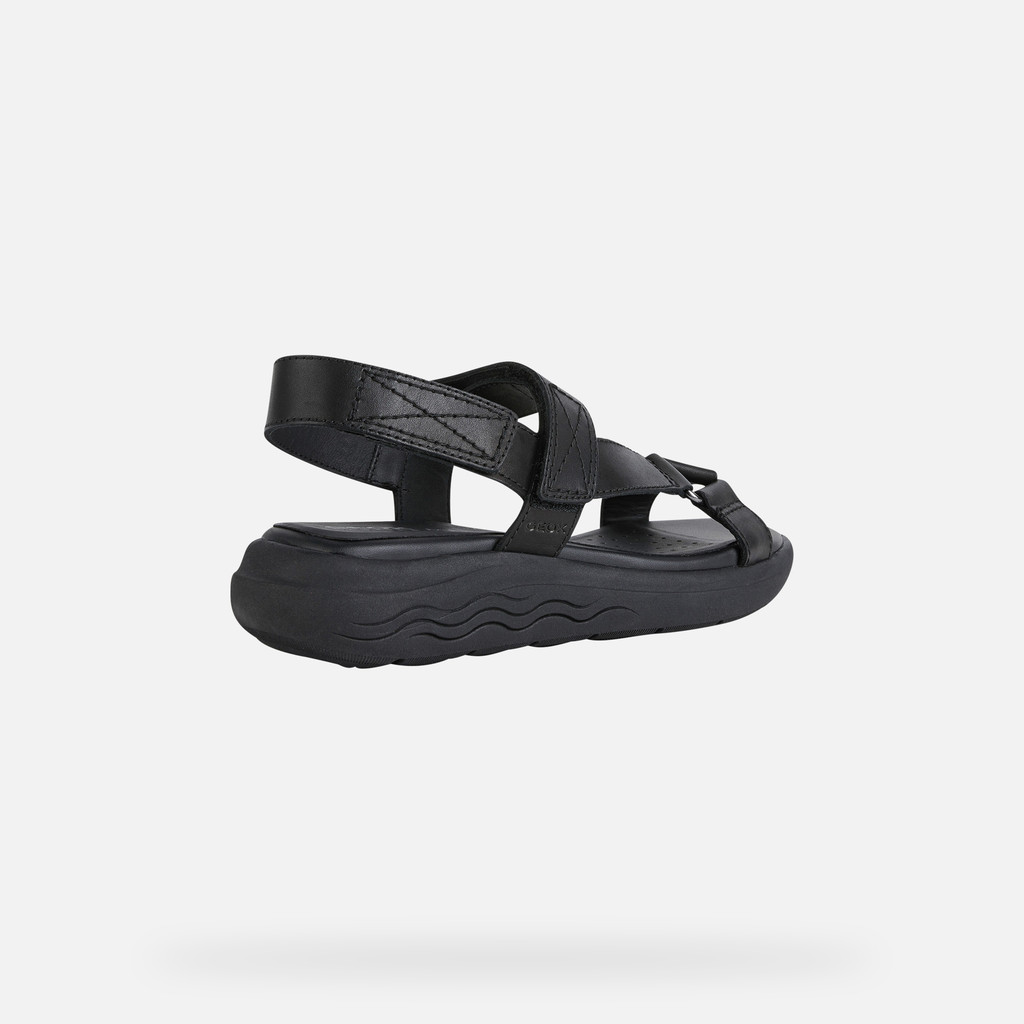 Geox® SPHERICA model EC5W Woman: Black Sandals | Geox®