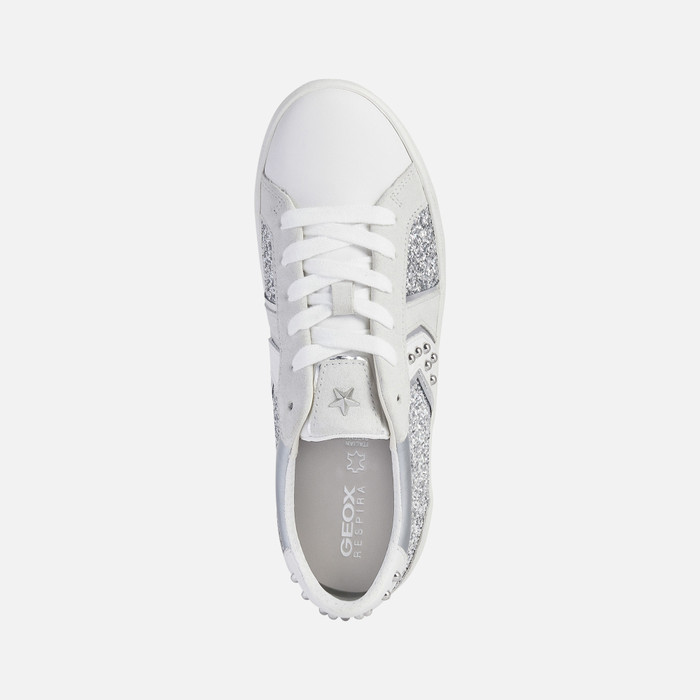Dunnes Stores  Silver Glitter High Top Trainers (4 Infant-10)