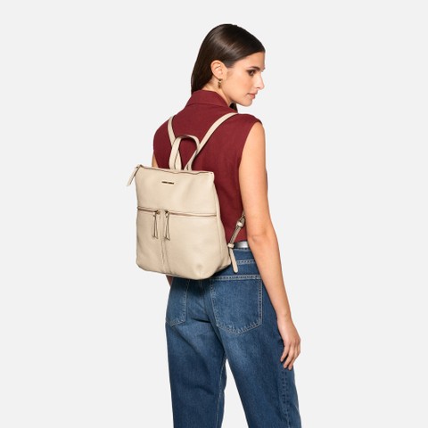 Mochila IRENIE MUJER Blanco lechoso - image number 6 | GEOX