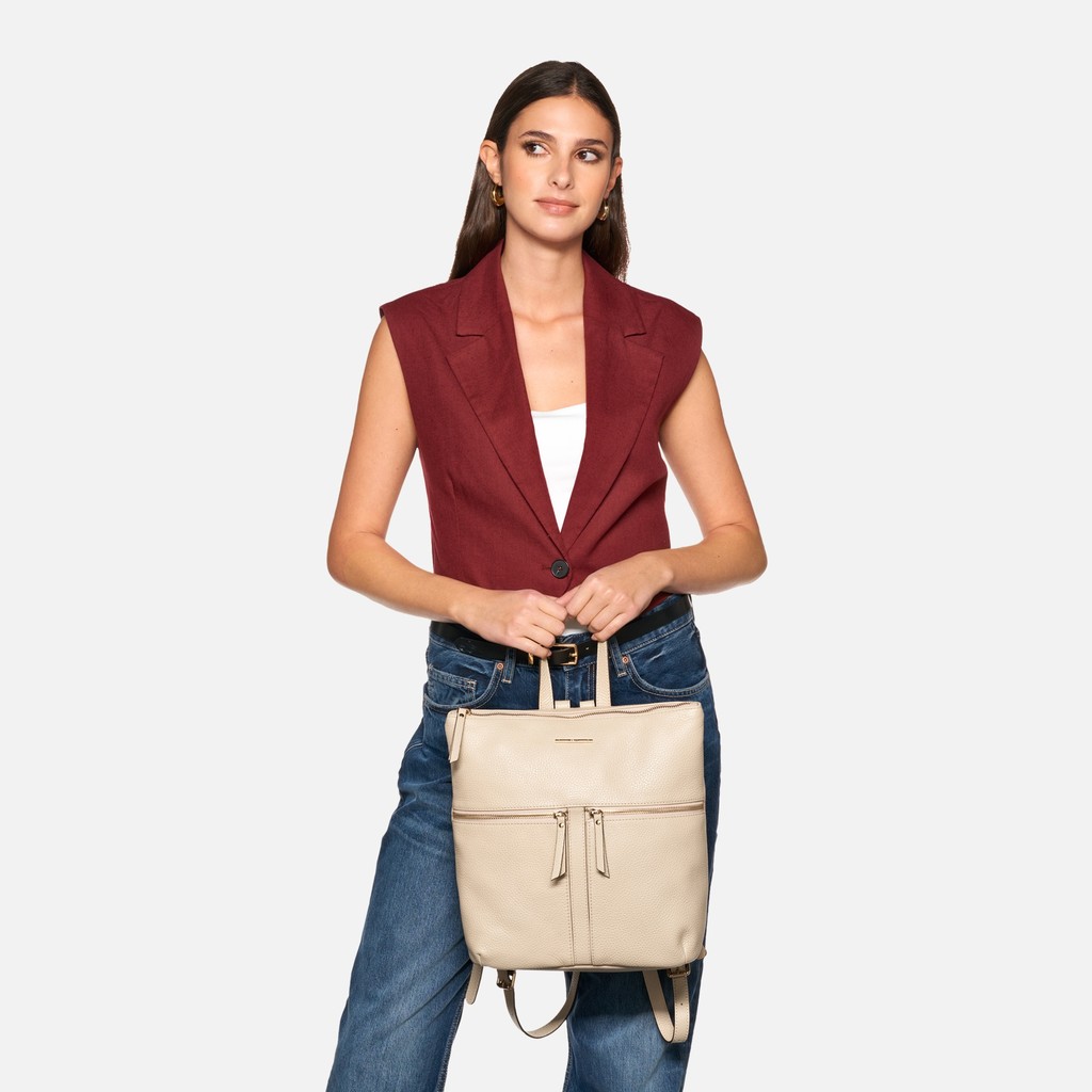 Mochila IRENIE MUJER Blanco lechoso - image number 0 | GEOX