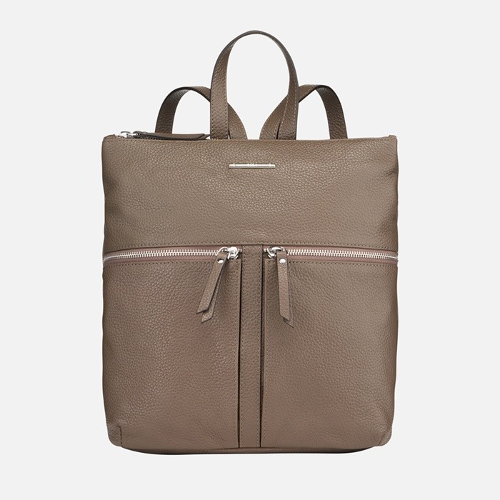 Leren rugzak IRENIE WOMAN Taupe | GEOX