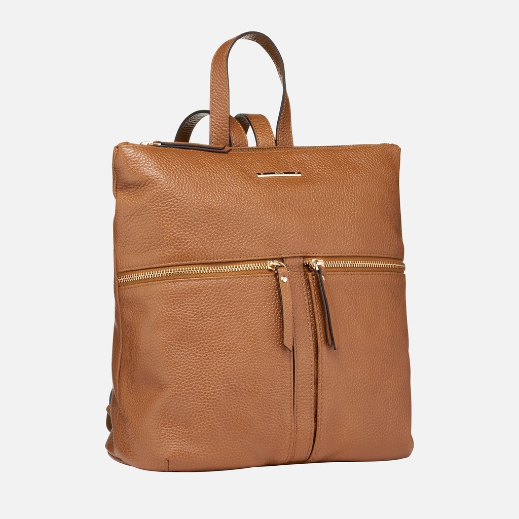 Backpack IRENIE WOMAN Cognac - image number 2 | GEOX