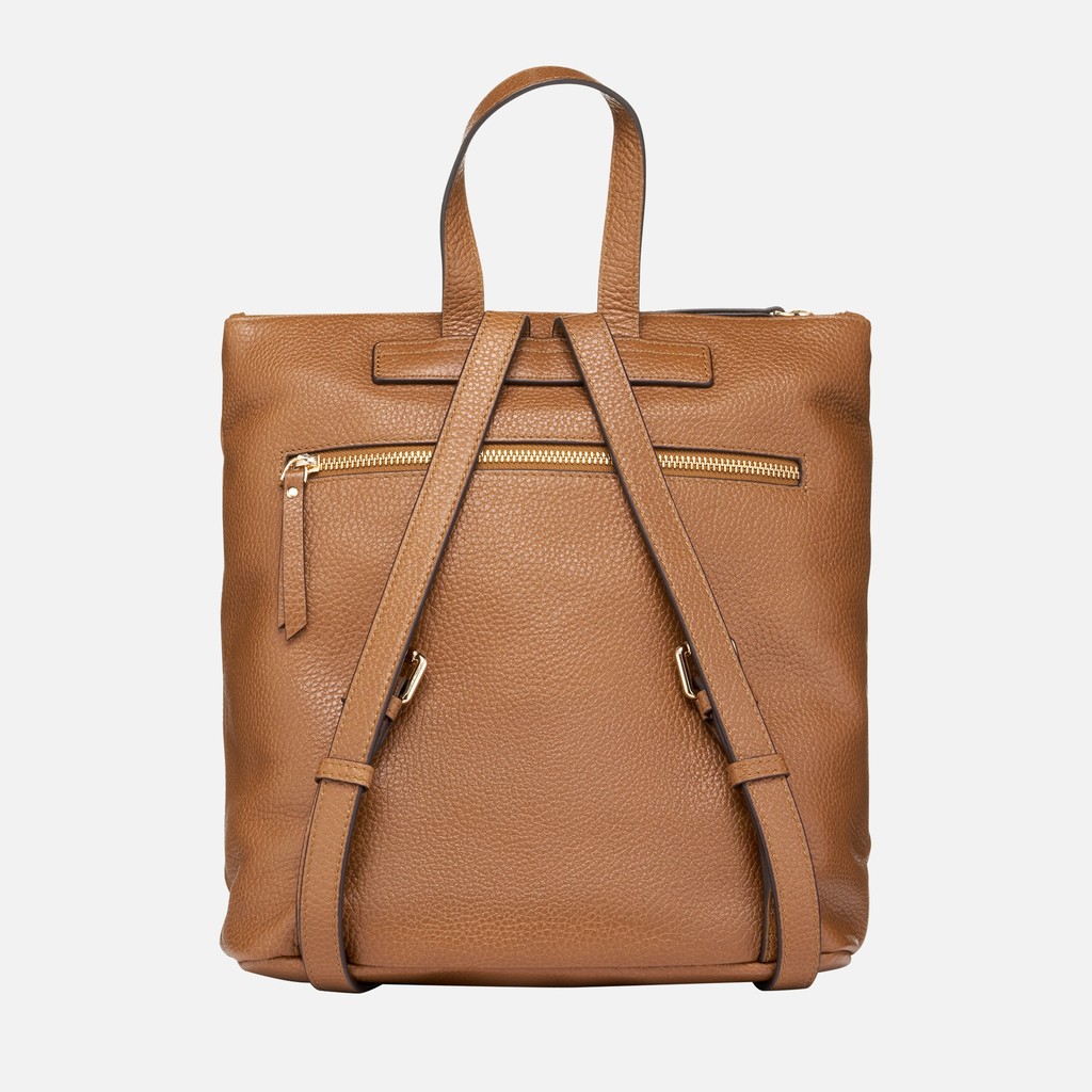 Backpack IRENIE WOMAN Cognac - image number 3 | GEOX