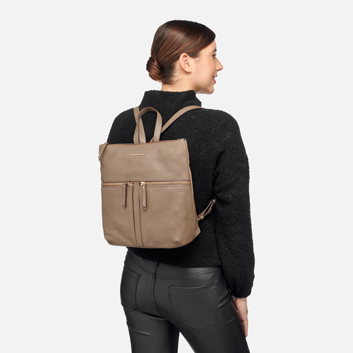 Mochila IRENIE MUJER Gris pardo | GEOX