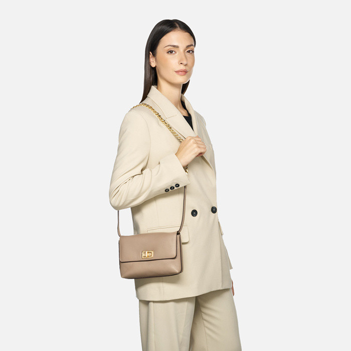 Cross-body bag LILIANE WOMAN Light Taupe | GEOX