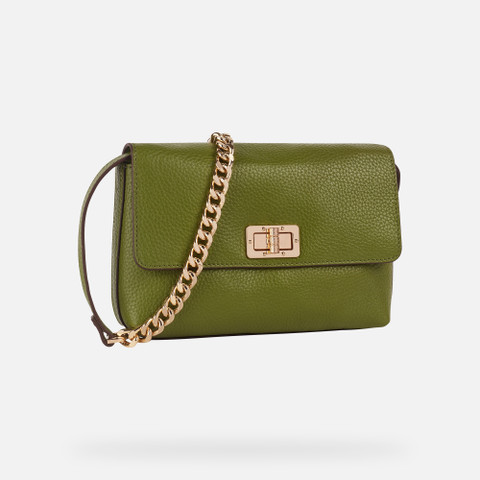 shoulder bag LILIANE WOMAN Light Olive Green - image number 1 | GEOX