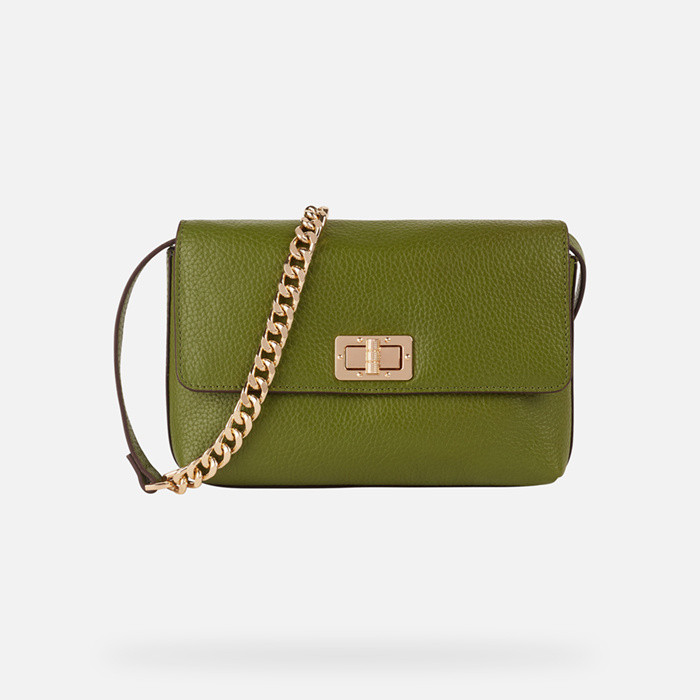 Shoulder bag LILIANE WOMAN Light Olive Green | GEOX