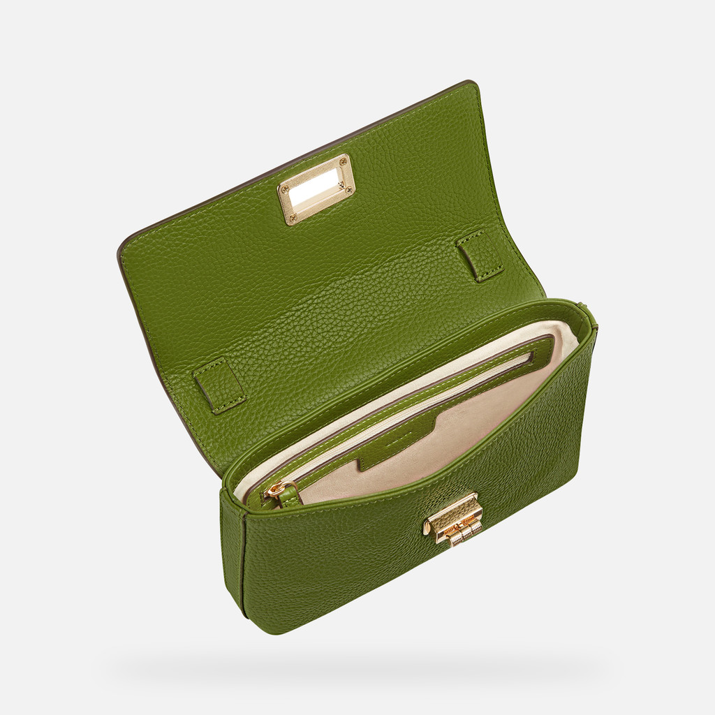 shoulder bag LILIANE WOMAN Light Olive Green - image number 3 | GEOX