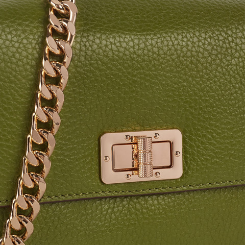 shoulder bag LILIANE WOMAN Light Olive Green - image number 4 | GEOX