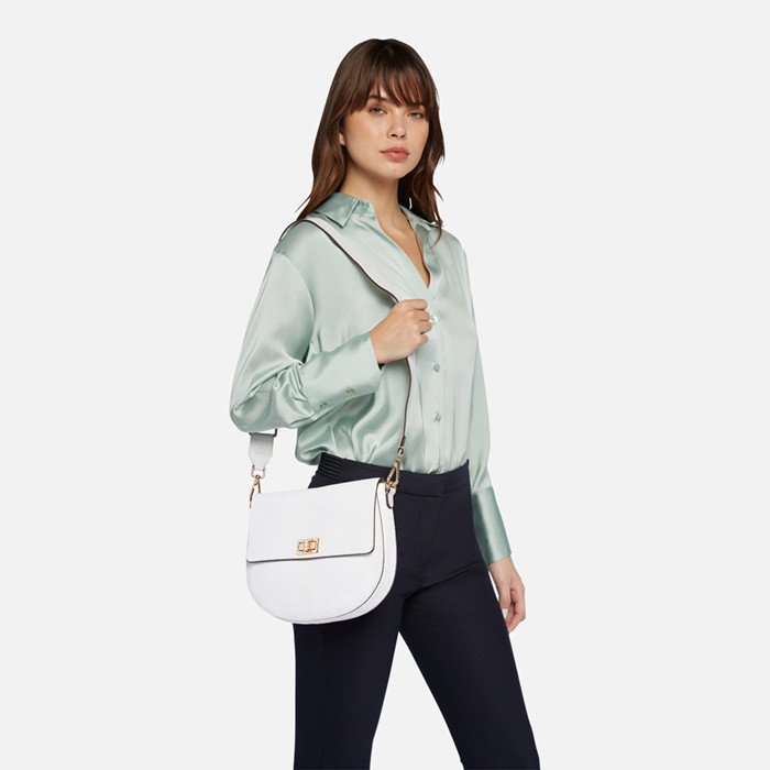 Shoulder bag FLAVIE WOMAN White | GEOX