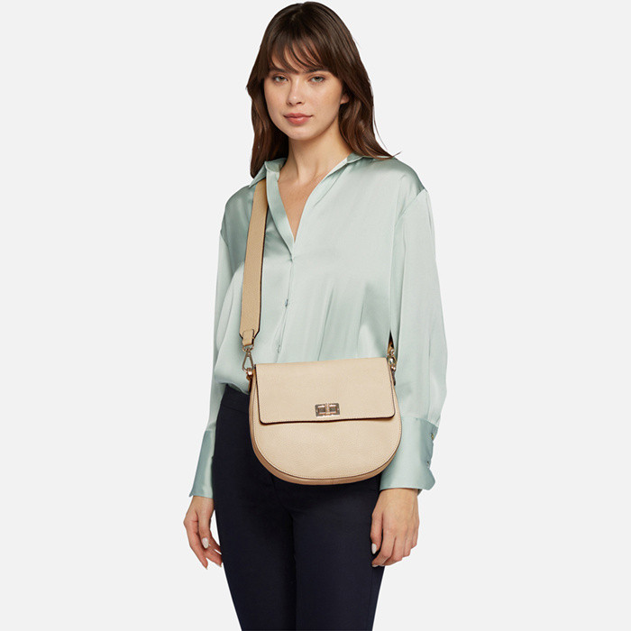 Shoulder bag FLAVIE WOMAN Off White | GEOX