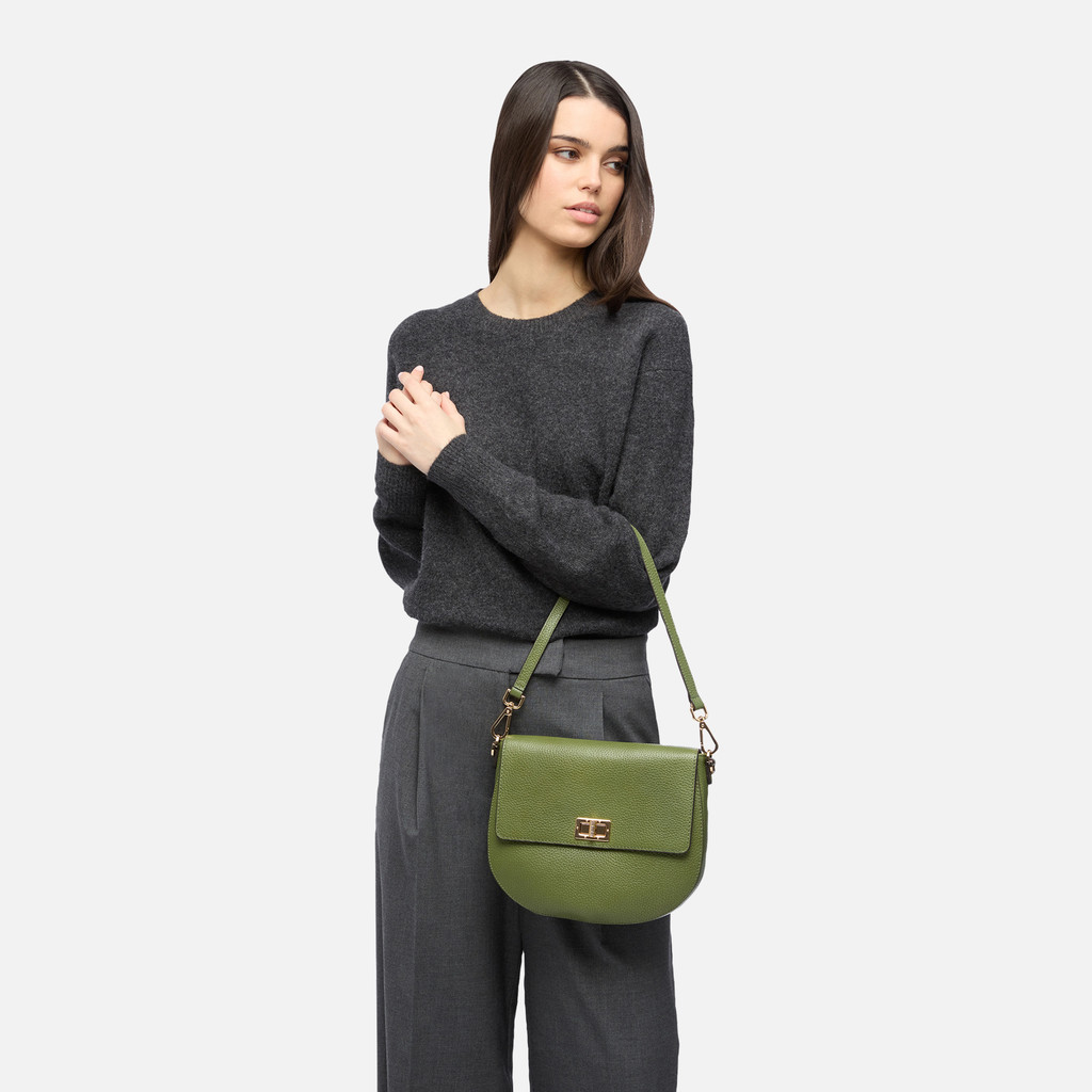 Cross-body bag FLAVIE WOMAN Sage - image number 6 | GEOX