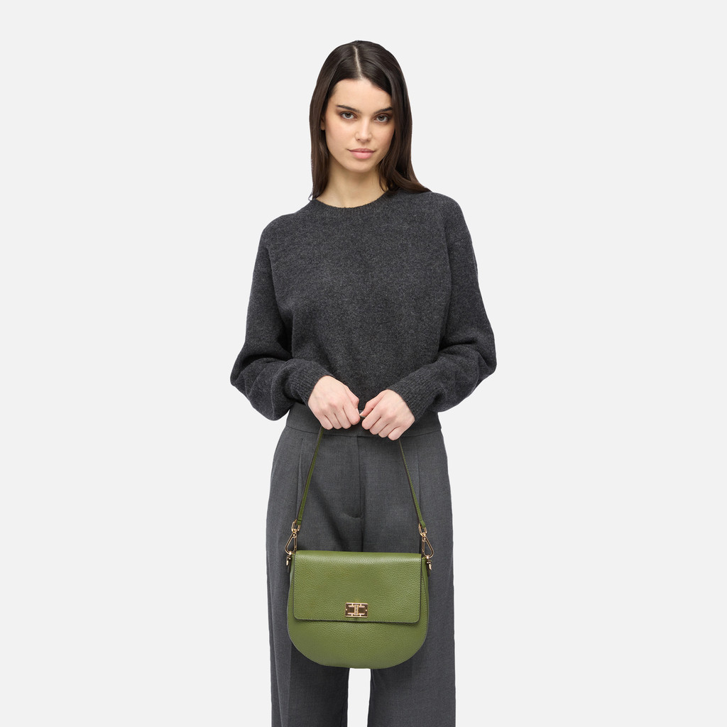 Cross-body bag FLAVIE WOMAN Sage - image number 7 | GEOX