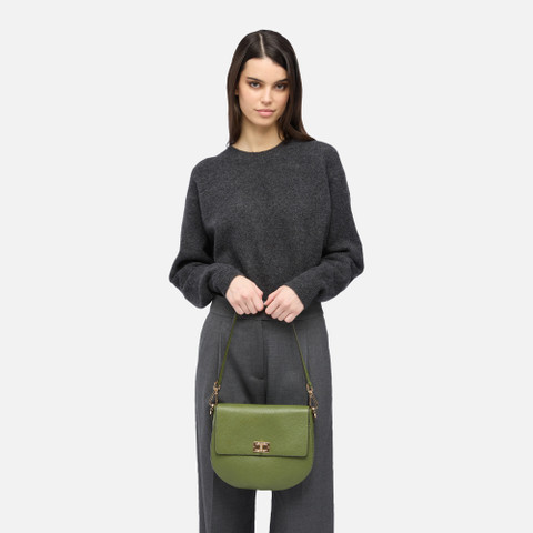 Cross-body bag FLAVIE WOMAN Sage - image number 7 | GEOX