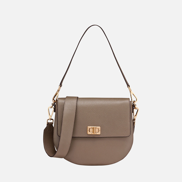 Sac à bandoulière FLAVIE FEMME Taupe | GEOX