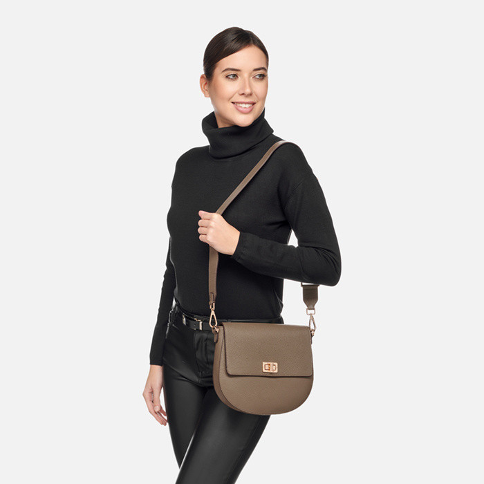 Cross-body bag FLAVIE WOMAN Taupe | GEOX