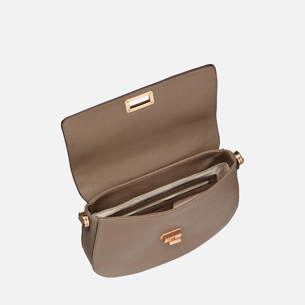 Cross-body bag FLAVIE WOMAN Taupe - image number 3 | GEOX