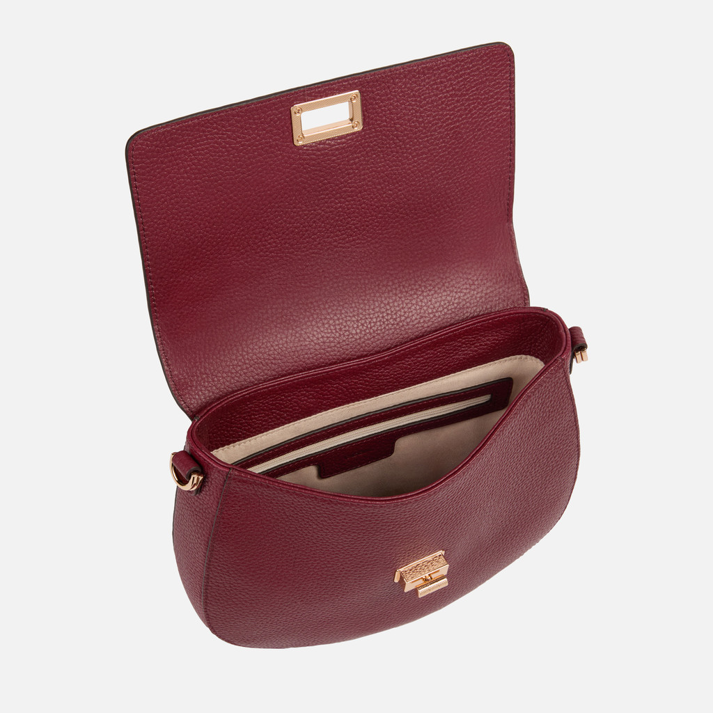 Cross-body bag FLAVIE WOMAN Bordeaux - image number 3 | GEOX