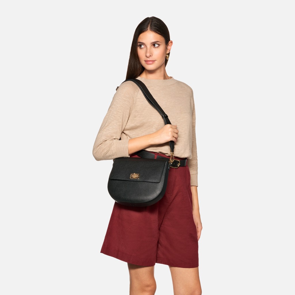 Sac à bandoulière FLAVIE FEMME Noir - image number 0 | GEOX