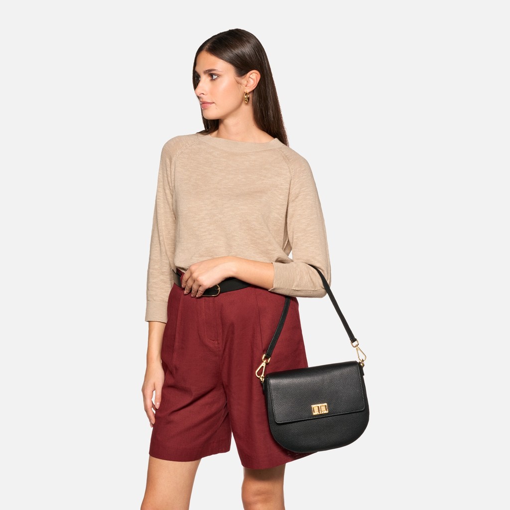 Sac à bandoulière FLAVIE FEMME Noir - image number 8 | GEOX