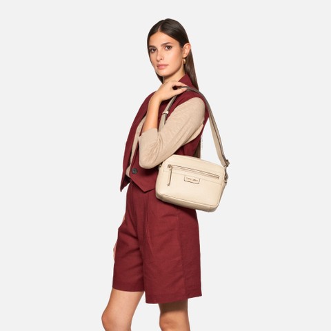 Sac à bandoulière BLANDINE FEMME Blanc cassé | GEOX