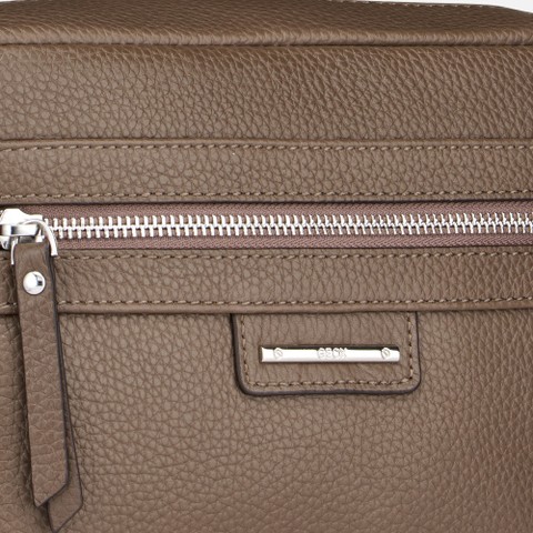 Leder Umh&auml;ngetasche BLANDINE DAME Taupe - image number 5 | GEOX