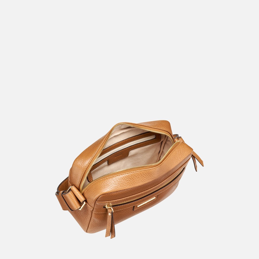 Borsa a tracolla BLANDINE DONNA Cognac - image number 4 | GEOX