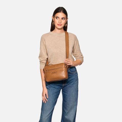 Borsa a tracolla BLANDINE DONNA Cognac - image number 6 | GEOX