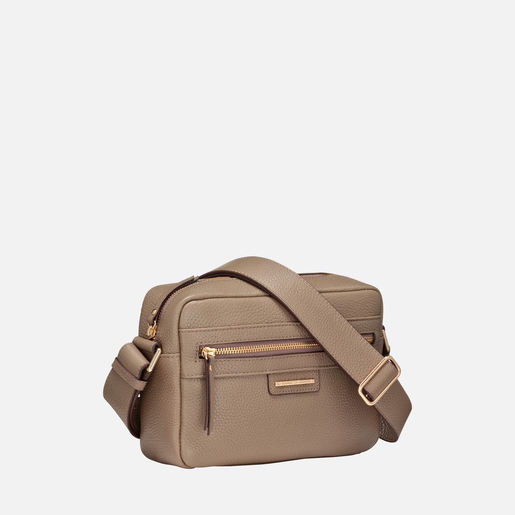 Cross-body bag BLANDINE WOMAN Taupe - image number 1 | GEOX