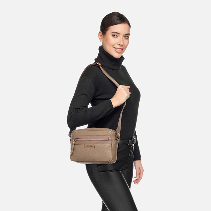 Cross-body bag BLANDINE WOMAN Taupe | GEOX