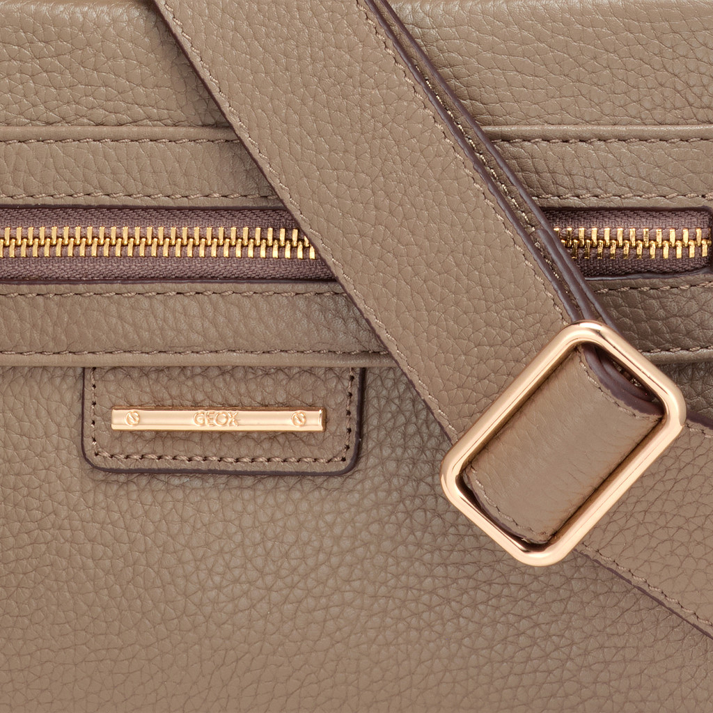 Cross-body bag BLANDINE WOMAN Taupe - image number 4 | GEOX