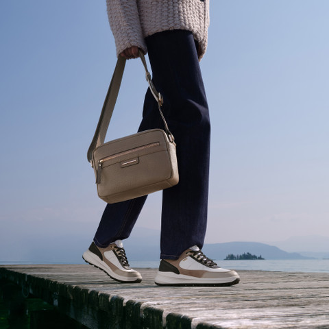 Cross-body bag BLANDINE WOMAN Taupe - image number 7 | GEOX