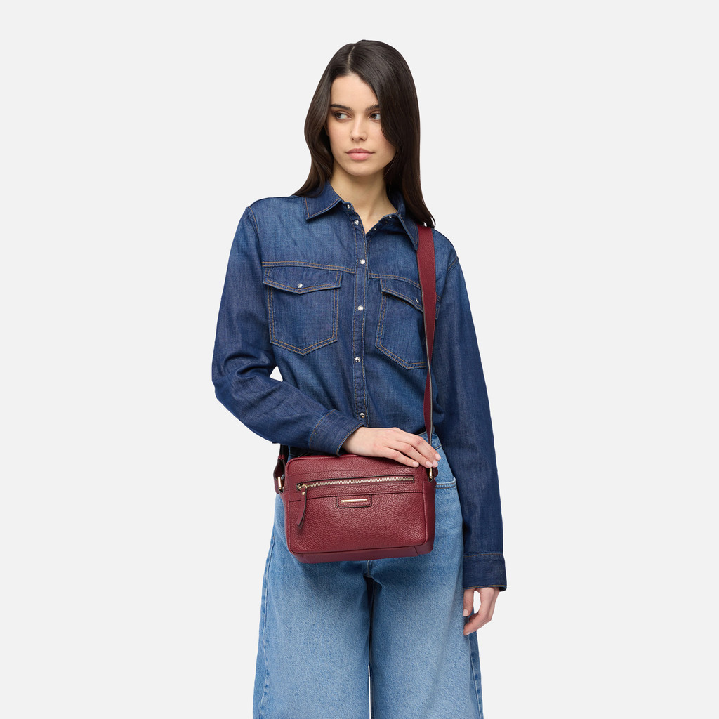Borsa a tracolla BLANDINE DONNA Bordeaux - image number 6 | GEOX