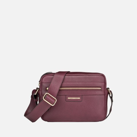 Leder Umh&auml;ngetasche BLANDINE DAME Weinrot | GEOX