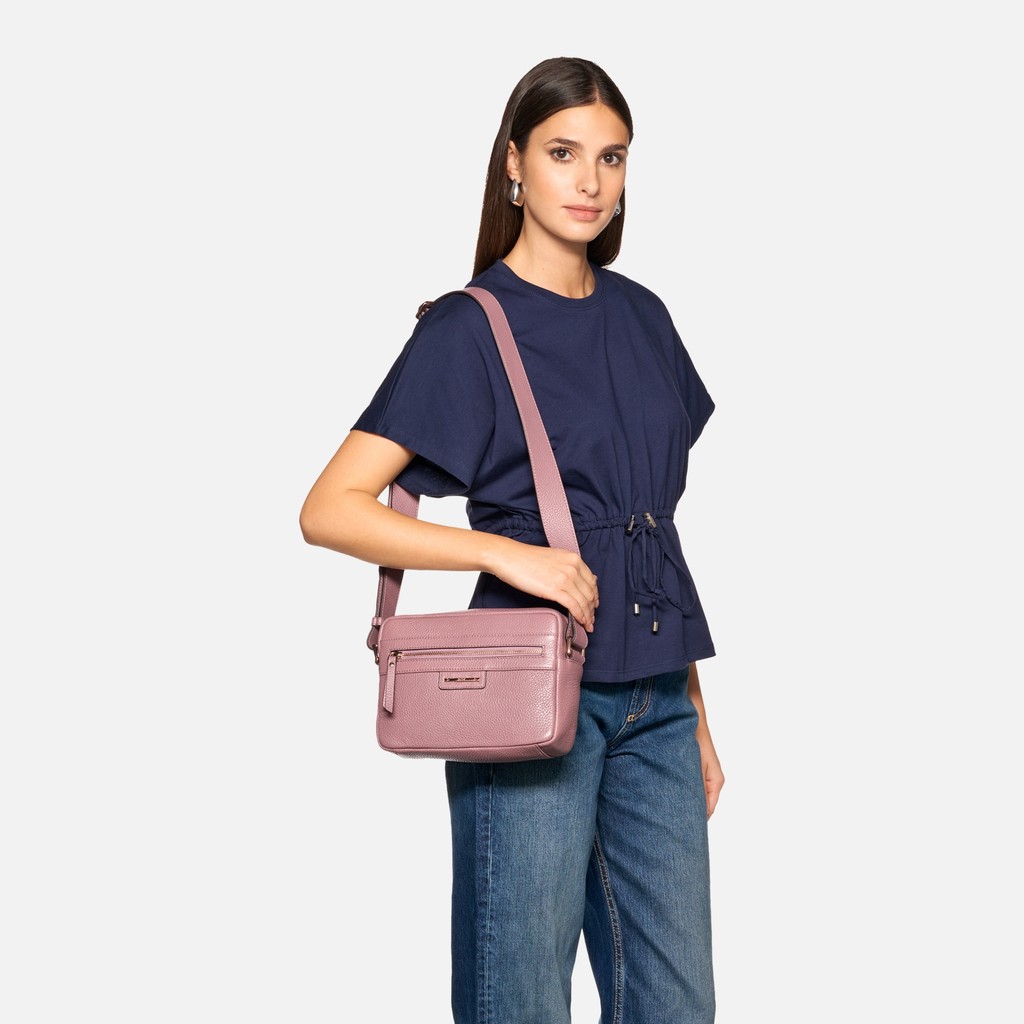 Cross-body bag BLANDINE WOMAN Old Rose - image number 0 | GEOX