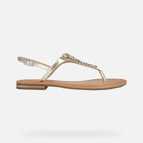 Sandals SOZY S WOMAN Champagne | GEOX