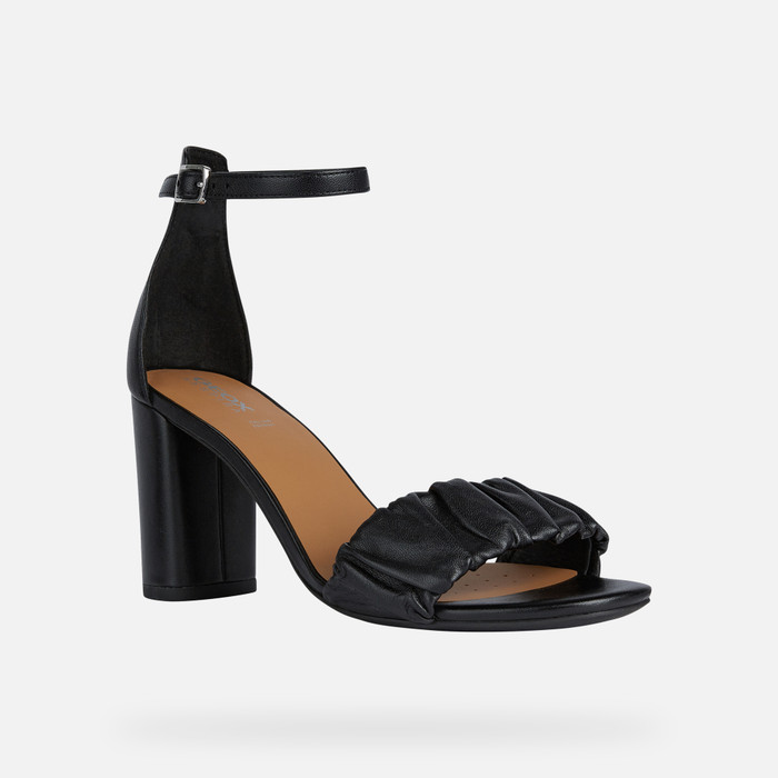 Geox® ERAKLIA HIGH Woman: Black Sandals | Geox®