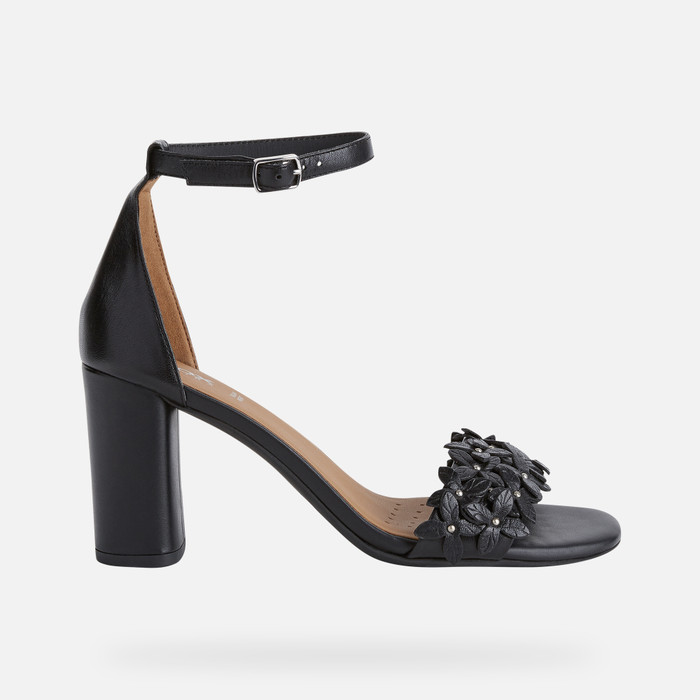 Geox® ERAKLIA HIGH Woman: Black Sandals | Geox® Online