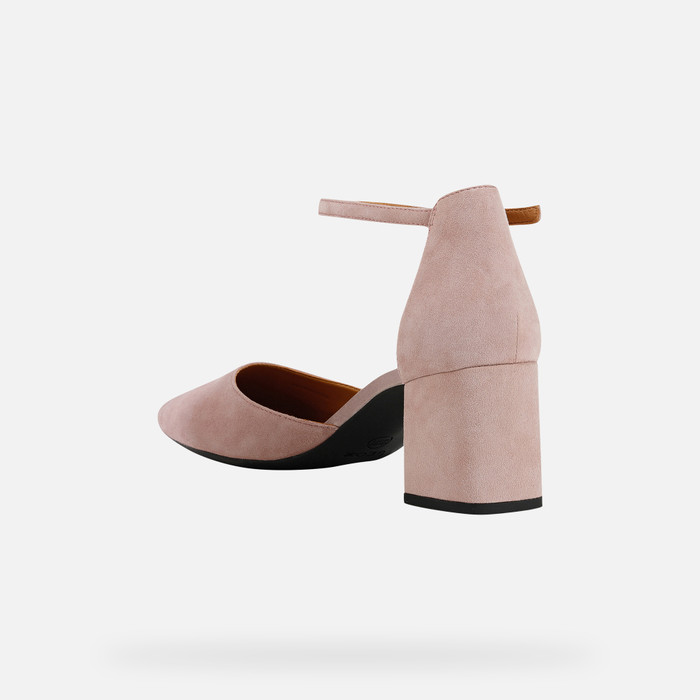 asos design pleasant high block heels in taupe