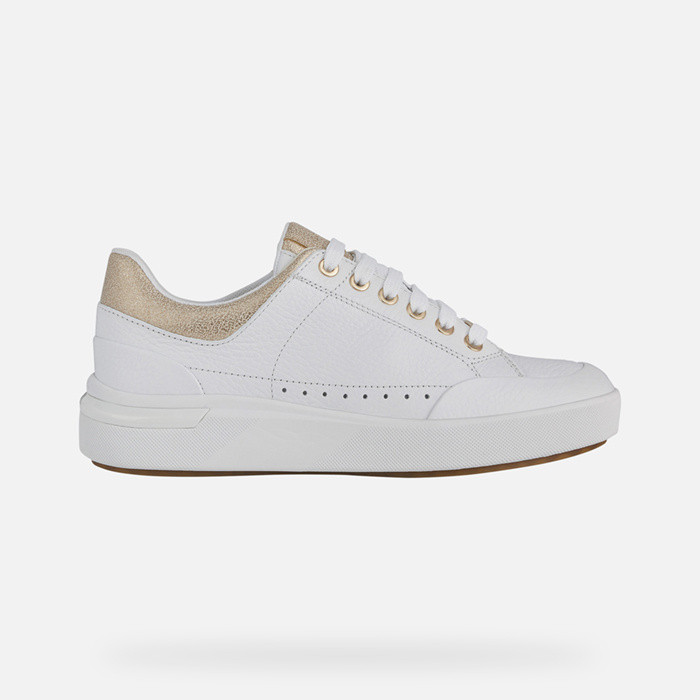Low top sneakers DALYLA WOMAN White/Champagne | GEOX