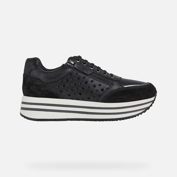 Geox® KENCY Femme: Sneakers noires | Geox® Collection Online