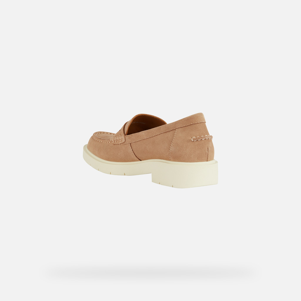 Geox Fille D Spherica Ec1 - Moccasin Baskets En Cuir Souple Pour Fille, Confort Et Respirabilité