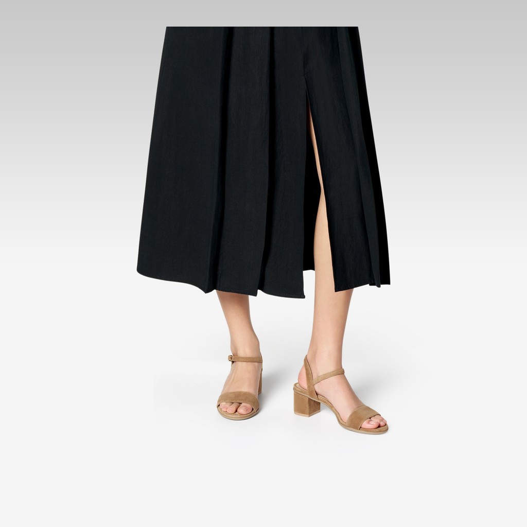 Sandalen mit mittlerem Absatz AURELY 50 DAME Cognac - image number 1 | GEOX