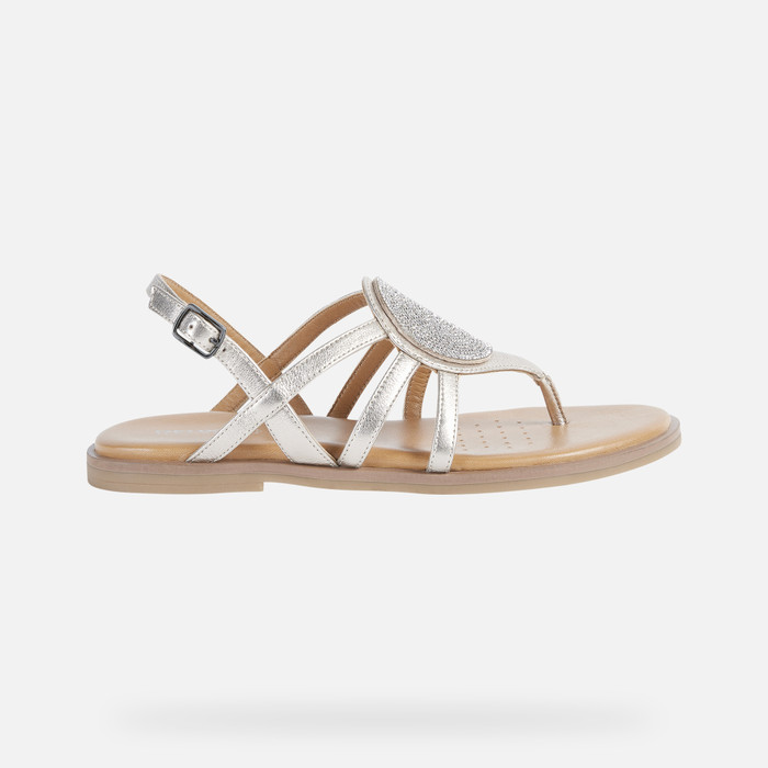 Geox® NAILEEN Woman: Champagne Sandals | Geox®