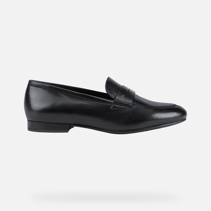 Leather loafers NEW MARLINA WOMAN Black | GEOX