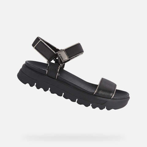 Geox® XAND 2.1S Woman: Black Sandals | Geox®